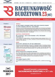 : Rachunkowość Budżetowa - e-wydanie – 23/2016