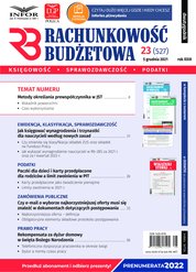 : Rachunkowość Budżetowa - e-wydanie – 23/2021