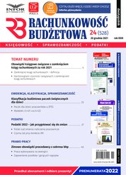 : Rachunkowość Budżetowa - e-wydanie – 24/2021