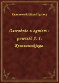 Ostrożnie z ogniem : powieść J. I. Kraszewskiego. - ebook