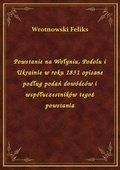 Powstanie na Wołyniu, Podolu i Ukrainie w roku 1831 opisane podług podań dowódców i współuczestników tegoż powstania - ebook