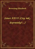 Sonet XXIII (Czy tak, doprawdy?...) - ebook