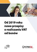 Od 2019 roku nowe przepisy o rozliczaniu VAT od bonów - ebook