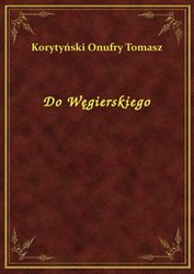 : Do Węgierskiego - ebook