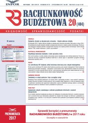 : Rachunkowość Budżetowa - e-wydanie – 20/2016