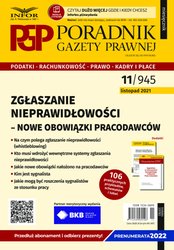: Poradnik Gazety Prawnej - e-wydanie – 11/2021