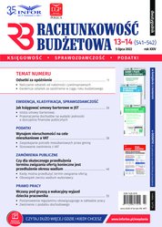 : Rachunkowość Budżetowa - e-wydanie – 13-14/2022