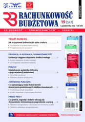 : Rachunkowość Budżetowa - e-wydanie – 19/2022