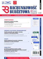 : Rachunkowość Budżetowa - e-wydanie – 22/2022